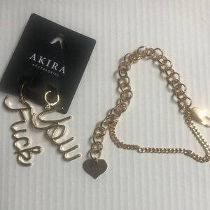 AKIRA BAD LANGUAGE FASHION JEWELRY